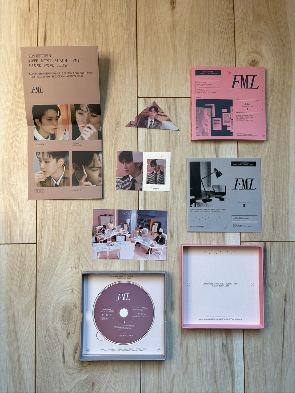 SEVENTEEN FML Album Faded Mono Life Ver + DK Photocard Seungkwan Triangle Comple